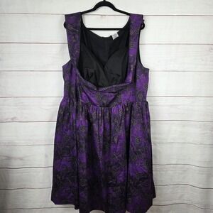 Disney Dress Womens 3X Purple Ursula Little Mermaid Fit & Flare Zip Halloween